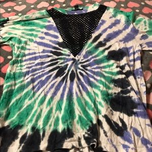 Tye dye oversized tee shirt